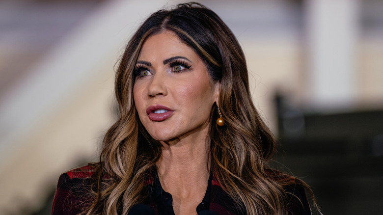 Kristi Noem looking surprised