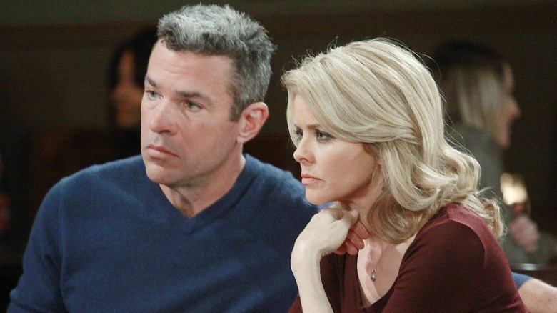 General Hospital's Mac and Felicia looking concerned