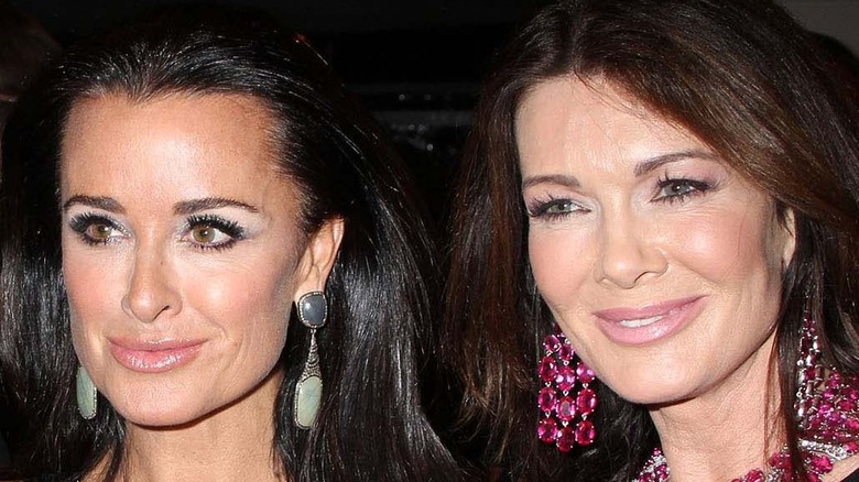 Lisa Vanderpump and Kyle Richards smiling