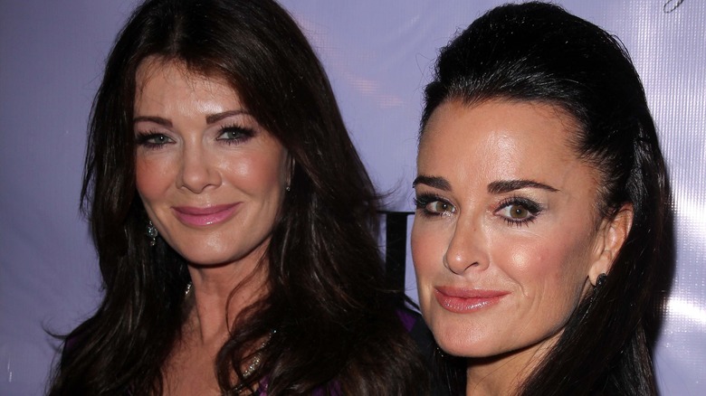 Lisa Vanderpump and Kyle Richards smiling