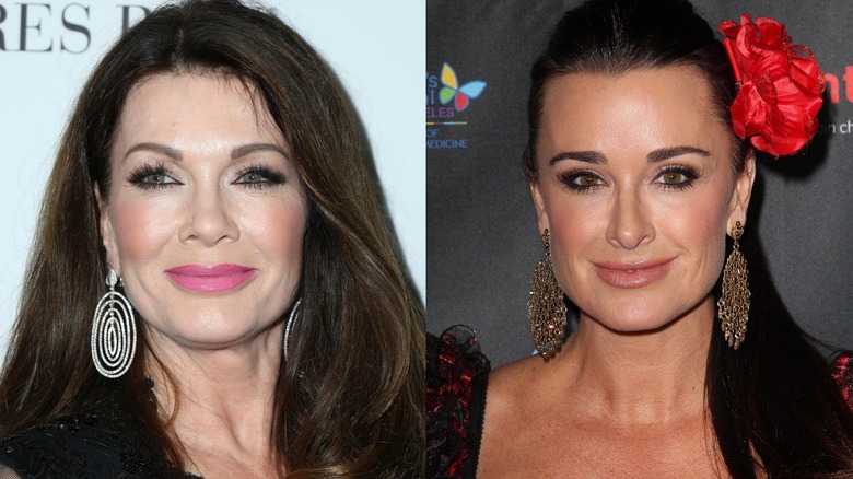 Lisa Vanderpump and Kyle Richards posing