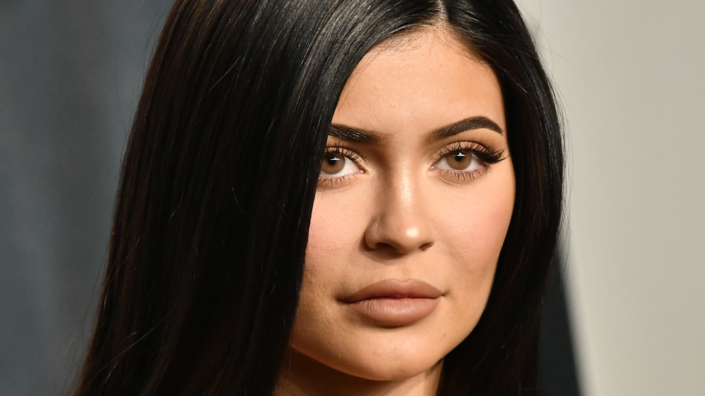 Kylie Jenner wears her hair down