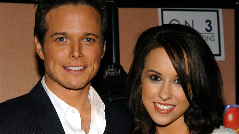 Lacey Chabert and Scott Wolf smiling
