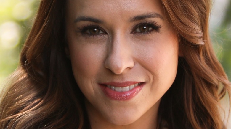 Lacey Chabert smiling close up