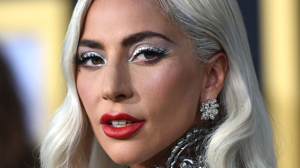 Lady Gaga, with glam make up 