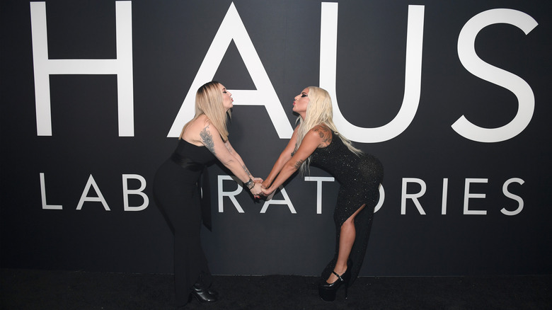 Lady Gaga and Sarah Tanno