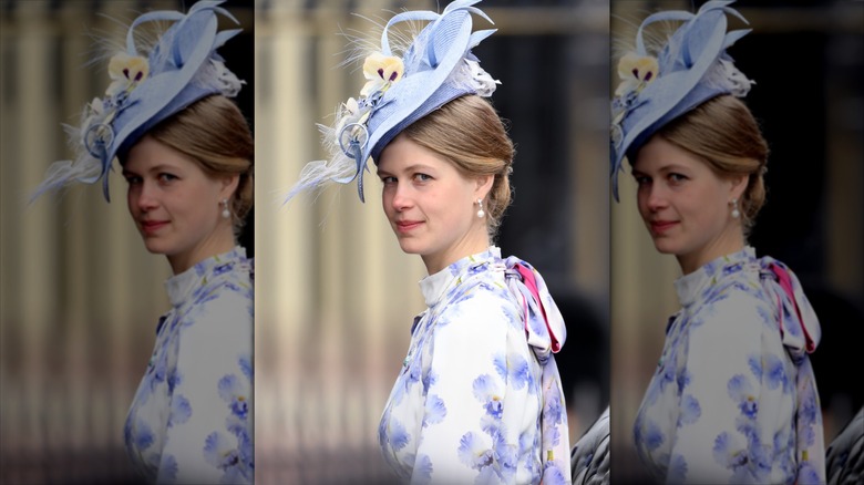 Lady Louise Windsor smiling and posing.