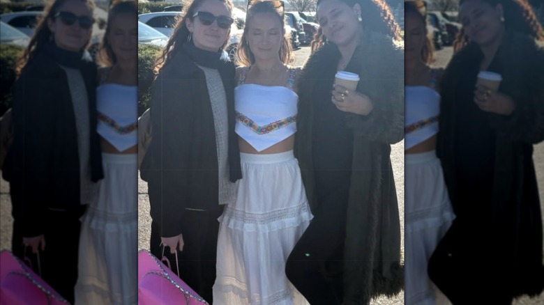 Lady Marina Windsor with her friends prior to her wedding