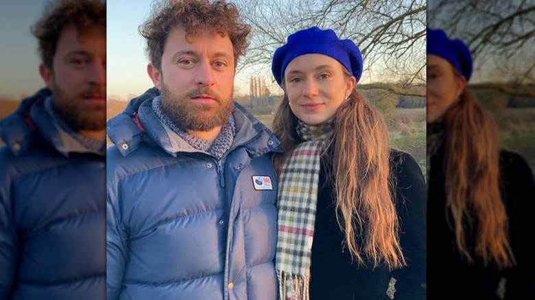 Edward, Lord Downspatrick and Lady Marina Windsor out for a stroll
