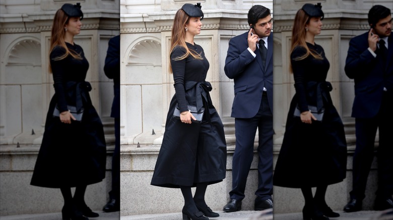 Lady Marina at the Duchess of Kent's funeral