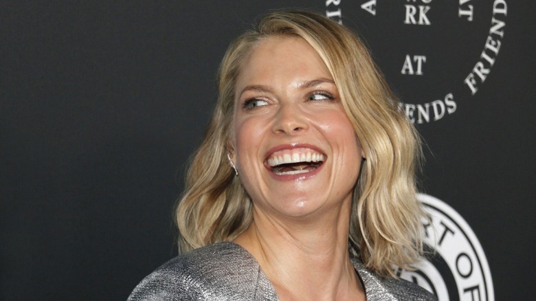 Ali Larter laughing while posing at the 11th Annual Heaven Celebration in Santa Monica, CA (2018)
