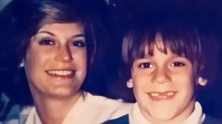 Young Jon Hamm with his mother Deborah Jean Garner Hamm