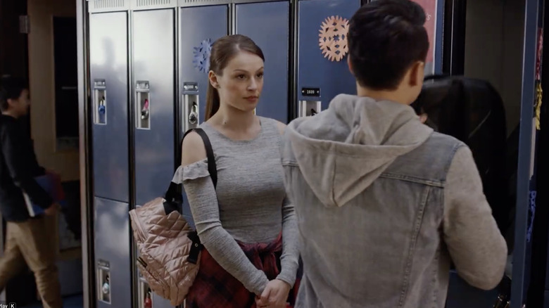 Kayla Wallace in a scene from Hallmark Channel's A Song for Christmas