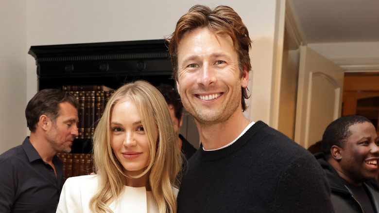 Michelle Randolph and Glend Powell smile together
