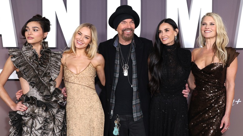 Paulina Chávez, Michelle Randolph, Billy Bob Thornton, Demi Moore, and Ali Larter pose at the premiere for 
