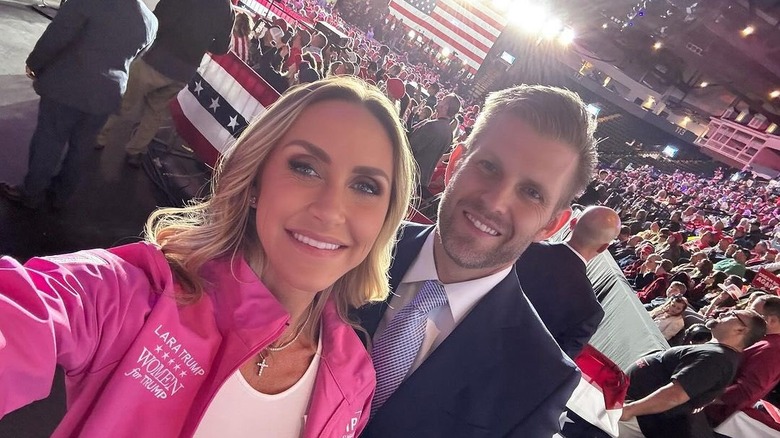 Lara Trump and Eric Trump on election night 2024