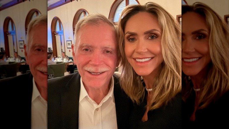 Lara Trump with her father