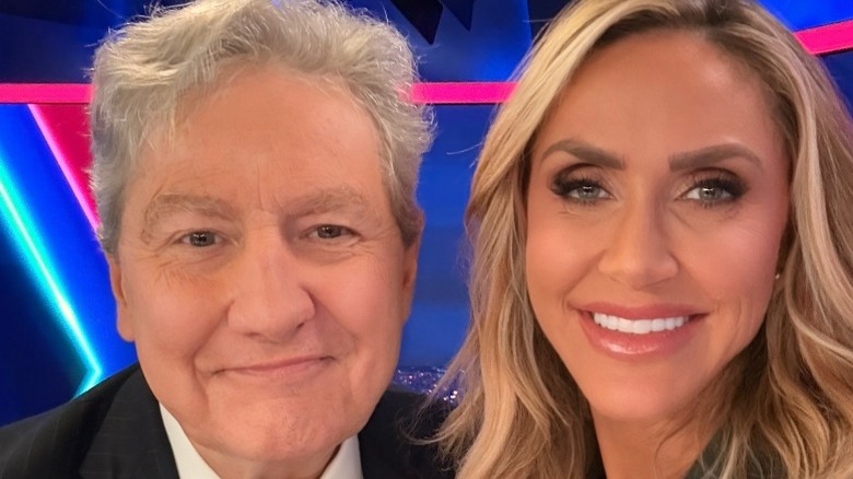 John Kennedy and Lara Trump pose together on the set of "My View With Lara Trump" in Washington, DC (2025)