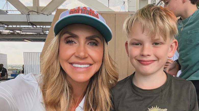 Lara Trump and son Luke Trump at Hard Rock Stadium in Miami Gardens, FL (2025)