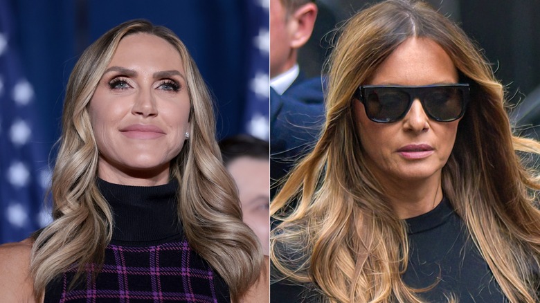 Lara Trump Melania Trump smiling