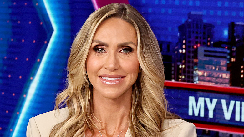 Lara Trump on set