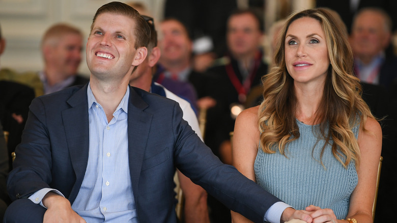 Eric Trump and Lara Trump at an event 