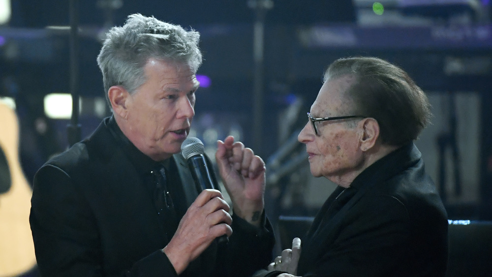 Larry King and David Foster