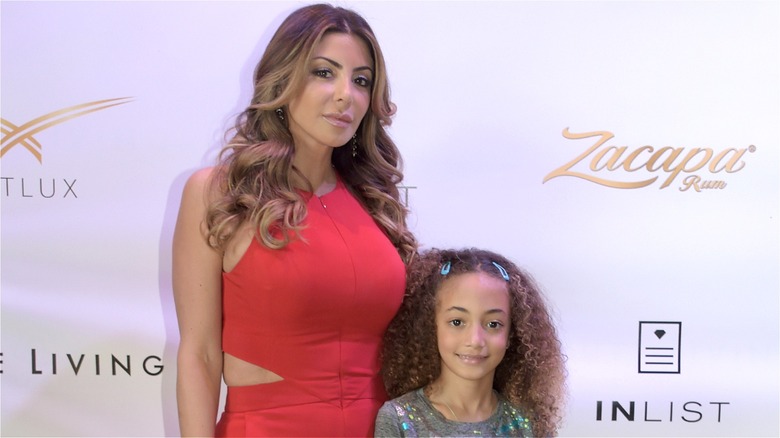 Larsa Pippen with Sophia Pippen