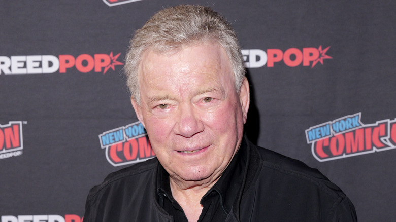 William Shatner slightly smiling