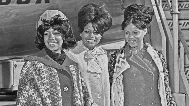 Diana Ross in London with The Supremes in 1964