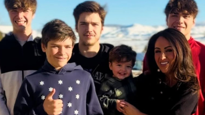 Lauren Boebert smiles with her sons