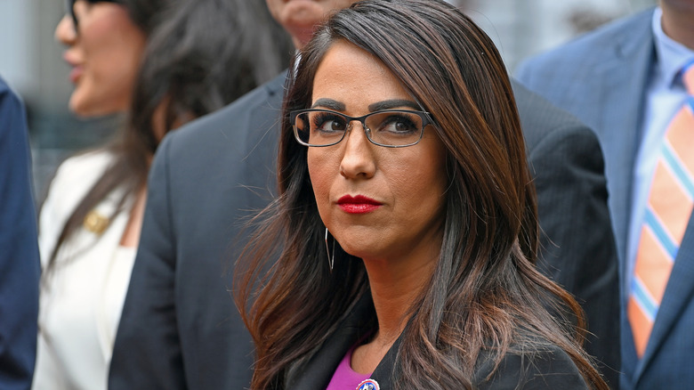 Lauren Boebert giving someone side-eye