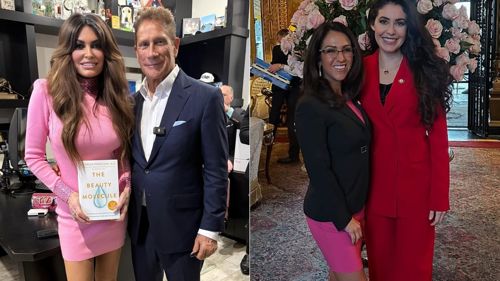Lauren Boebert & Kimberly Guilfoyle Compete For Shortest Pink Dress (& Both Are Tacky)