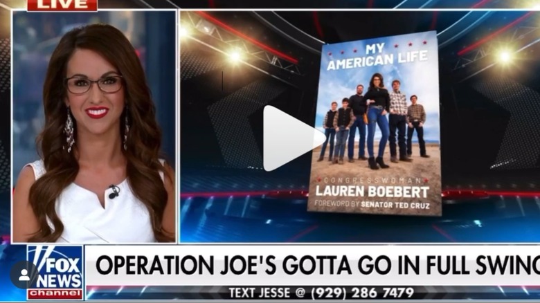 Lauren Boebert smiling on Fox News