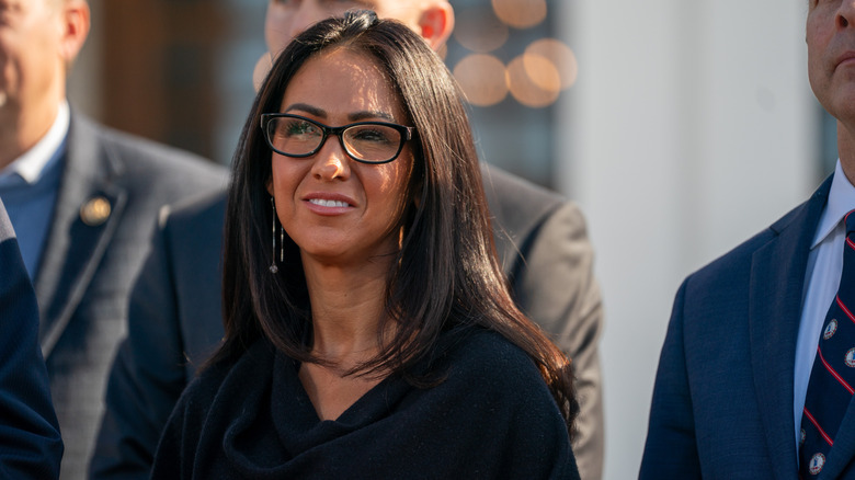 Lauren Boebert looking confused.