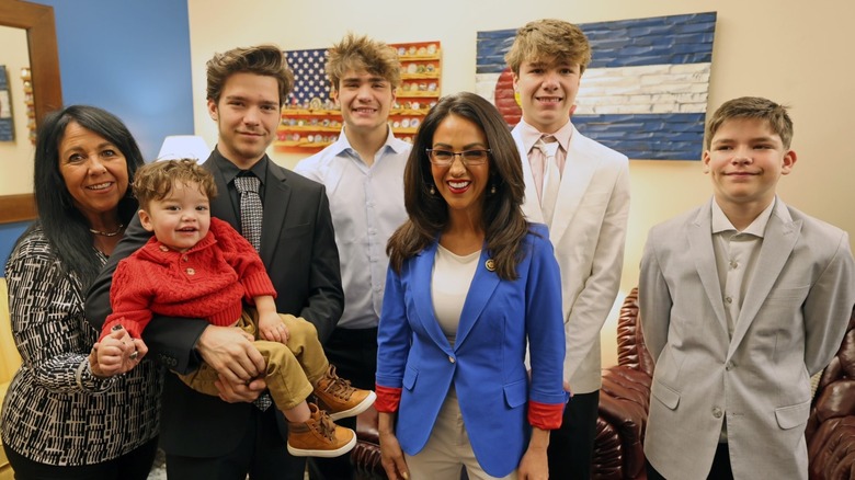 Lauren Boebert poses with her family
