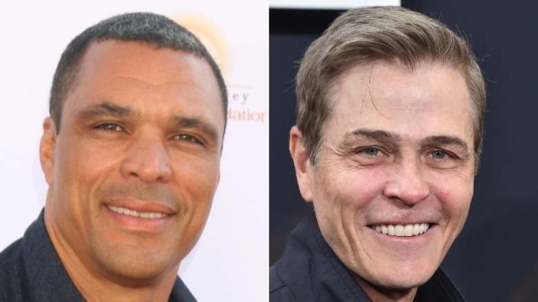 Split image of Tony Gonzalez and Patrick Whitesell