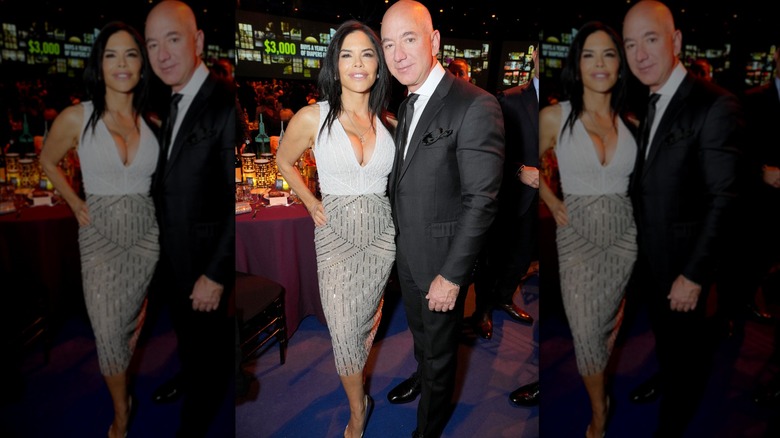 Lauren Sánchez and Jeff Bezos attend the Robin Hood Benefit 2022 at Jacob Javits Center on May 09, 2022 in New York City (2022)