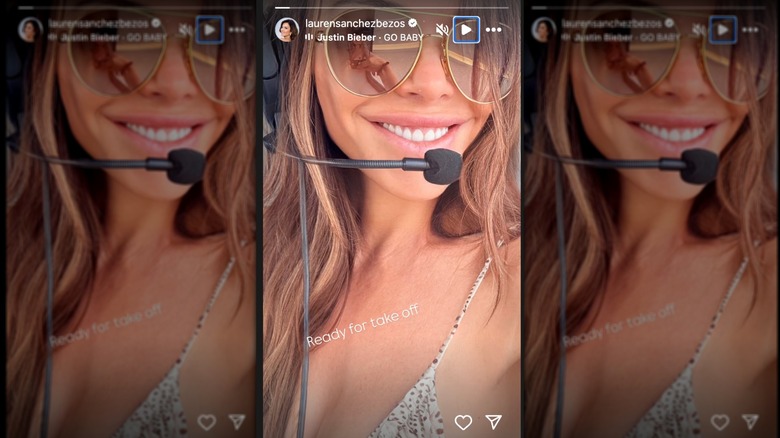 Lauren Sánchez Bezos smiling in sunglasses