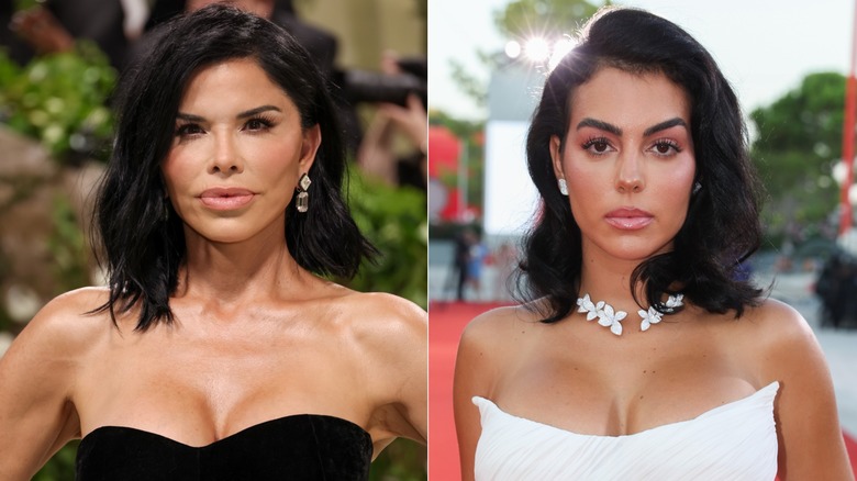 Side-by-side photos of Lauren Sánchez and Georgina Rodriguez