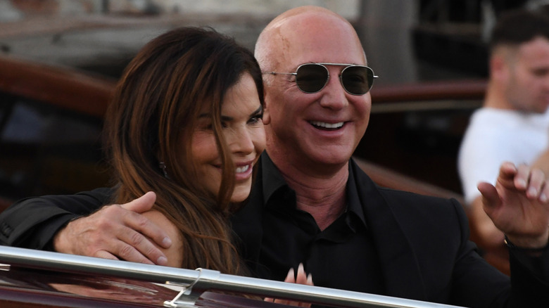 Lauren Sánchez Bezos and Jeff Bezos during their June 2025 wedding weekend