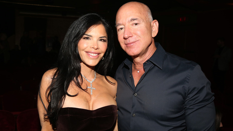 Lauren Sánchez Bezos and Jeff Bezos smiling together