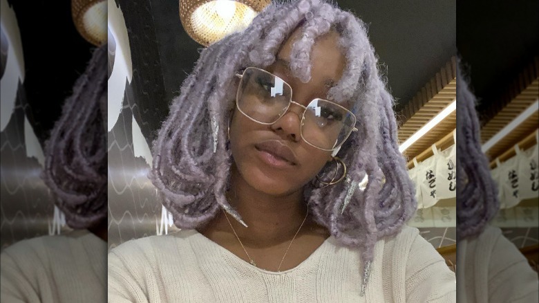 Lavender dreadlocks