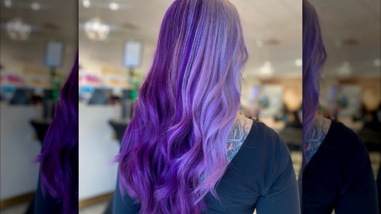 Purple and lavender hair