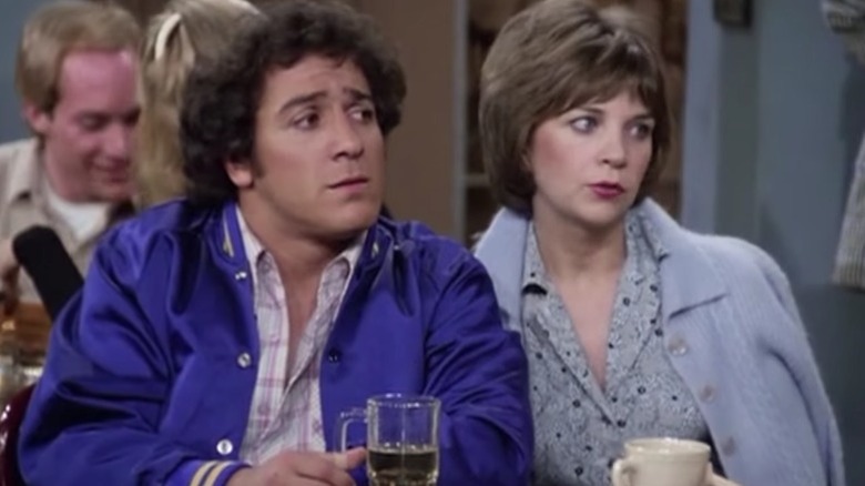 Eddie Mekka and Cindy Williams in Laverne and Shirley