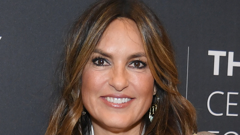 Law & Order: SVU star Mariska Hargitay poses at an event