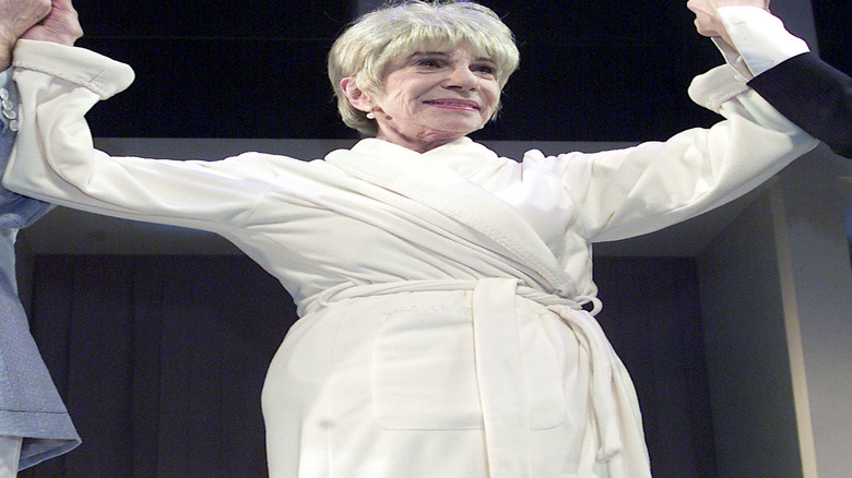 Doris Belack during a curtain call
