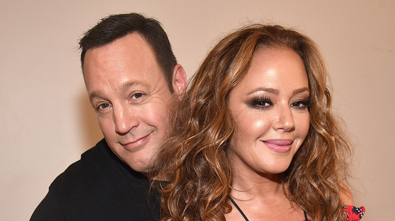 Kevin James and Leah Remini