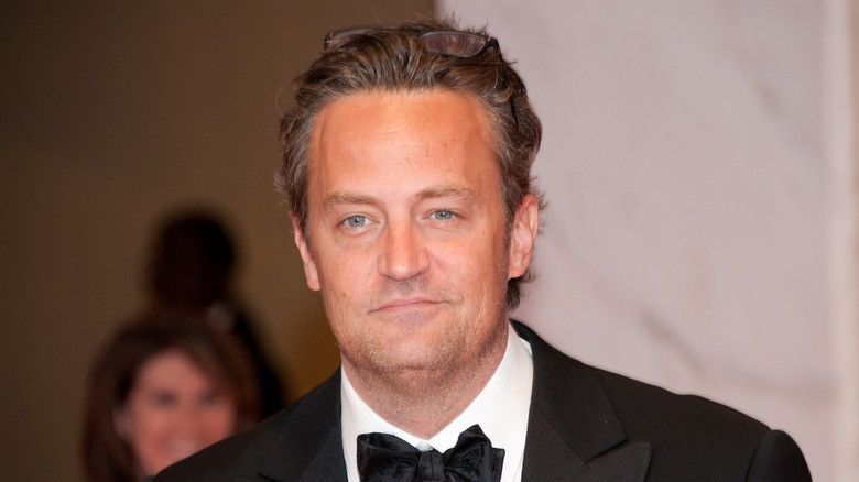 Matthew Perry smiles on the red carpet