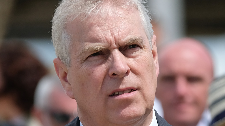 Prince Andrew frowning 